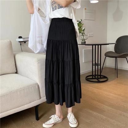 Chic High Waist Chiffon Skirt