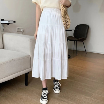 Chic High Waist Chiffon Skirt