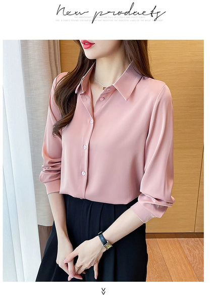 Elegant Commuter Solid Chiffon Top