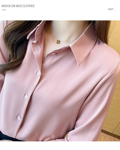 Elegant Commuter Solid Chiffon Top