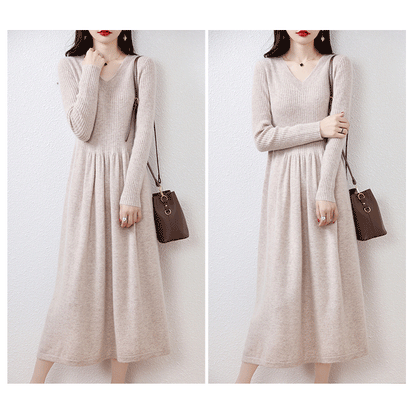 Cozy Chic: 100% Wool Knitted Winter Dress