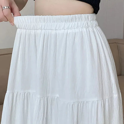 Chic High-Waist Patchwork Skirt