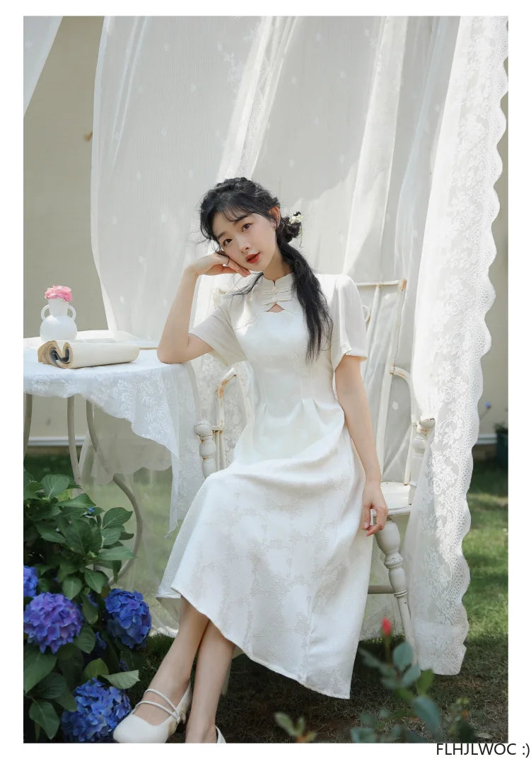 Elegant Chi-Pao Summer Dress