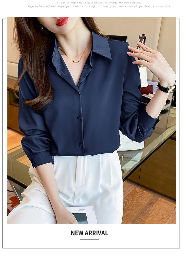 Elegant Commuter Solid Chiffon Top