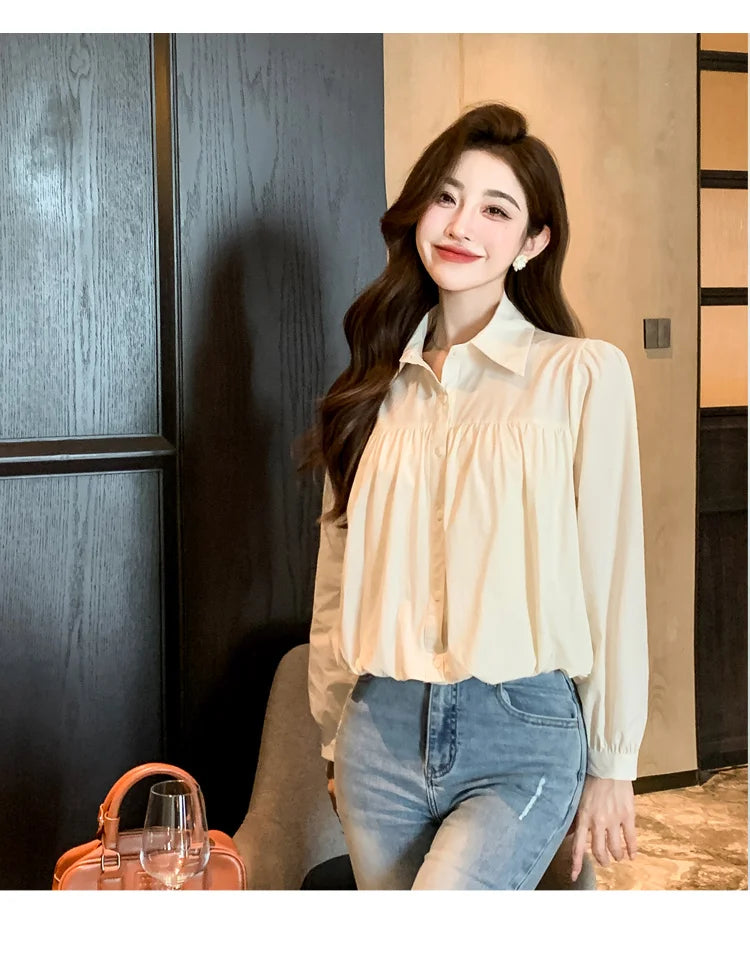 Sweet and Simple Long-Sleeve Shirt