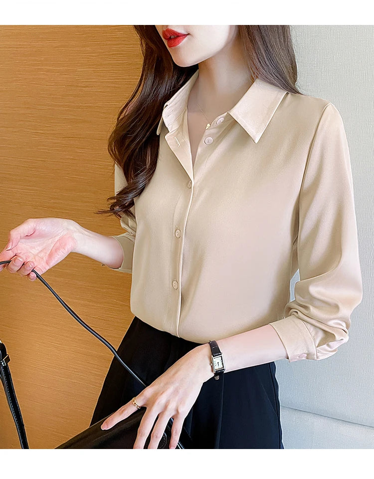 Elegant Commuter Solid Chiffon Top