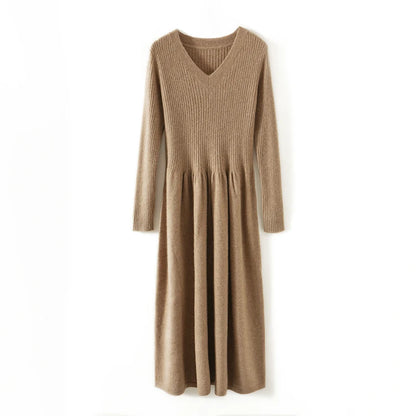 Cozy Chic: 100% Wool Knitted Winter Dress