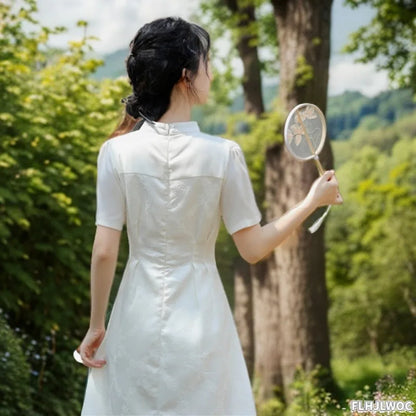 Elegant Chi-Pao Summer Dress