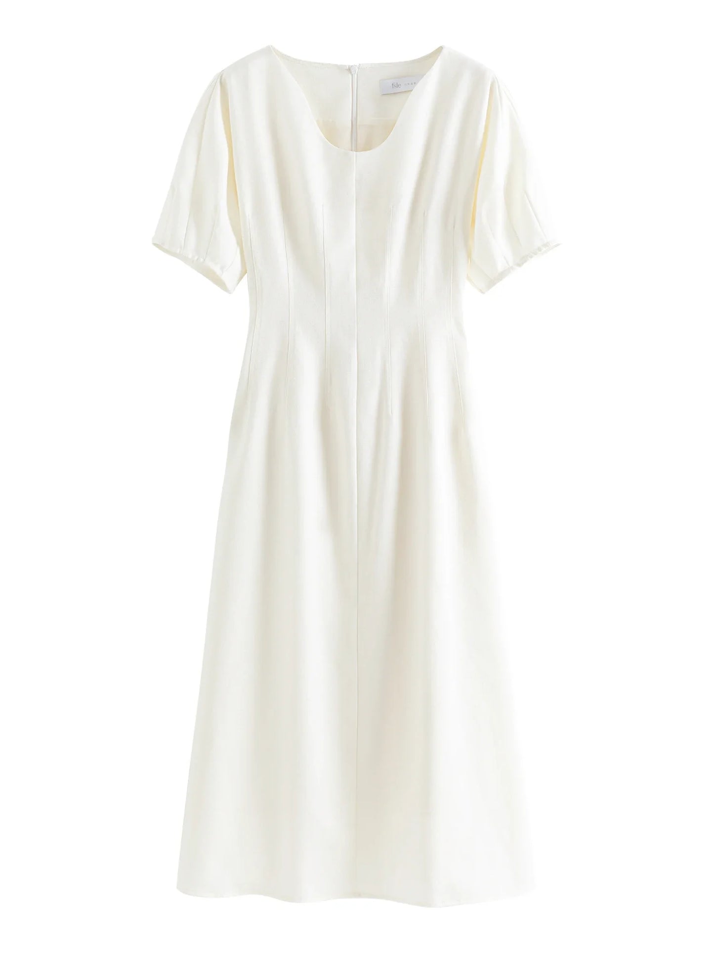 Timeless Grace: Casual White Dress for Women