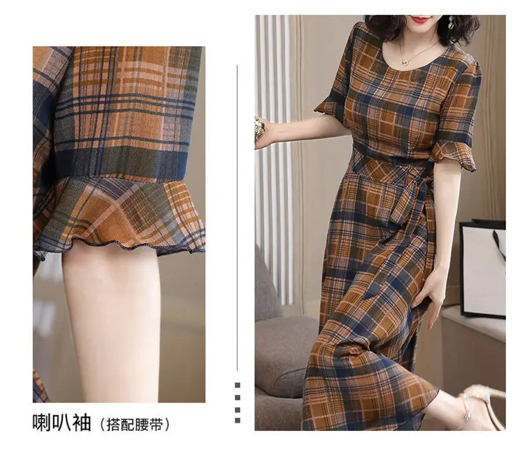 Sophisticated Plaid Dress