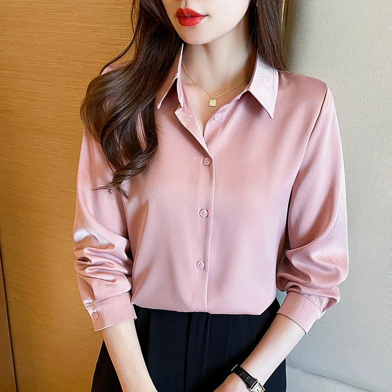 Elegant Commuter Solid Chiffon Top