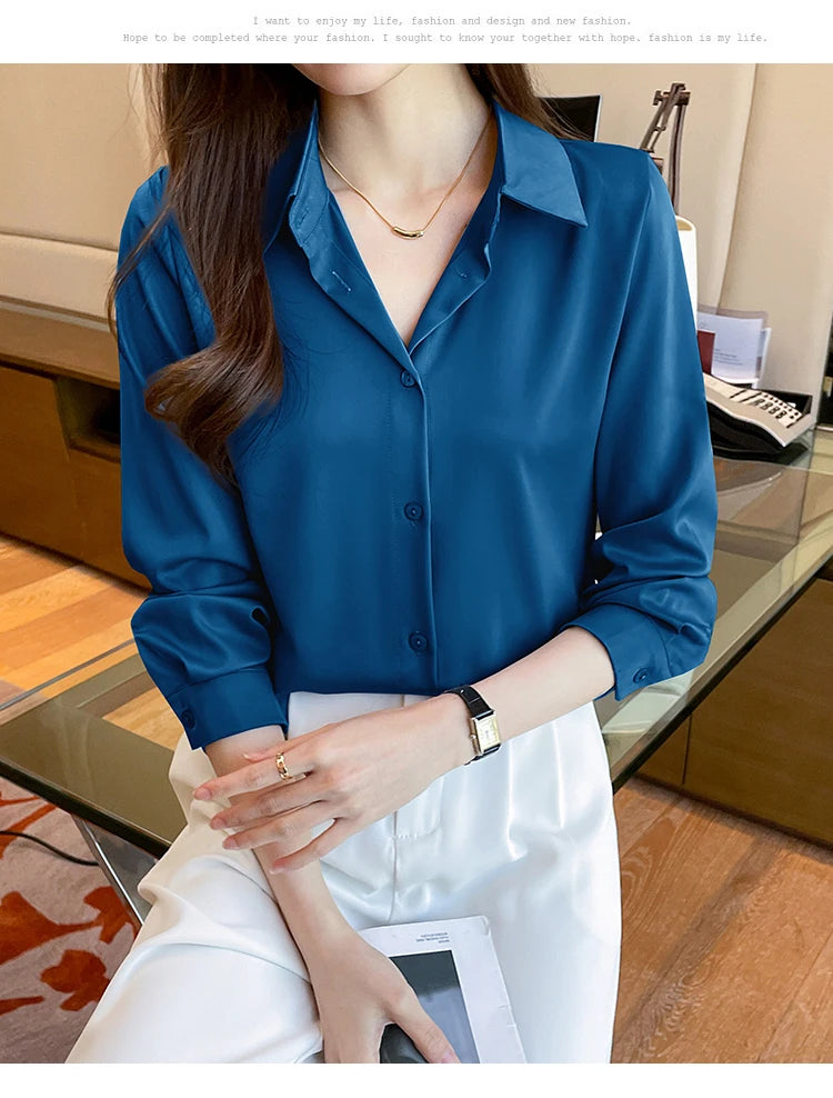 Elegant Commuter Solid Chiffon Top