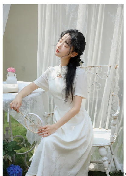 Elegant Chi-Pao Summer Dress