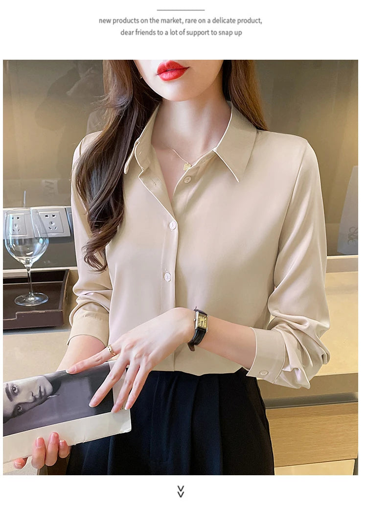 Elegant Commuter Solid Chiffon Top